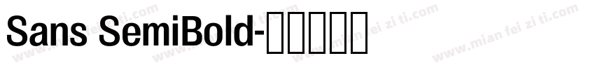 Sans SemiBold字体转换
